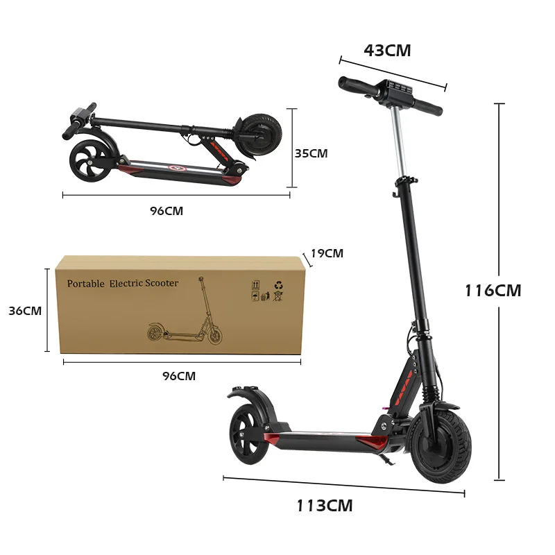 MK014 Elektrikli Scooter 36V 350W 8 Inch Wholesale Portable Powerful Cheap E Electric Scooter For Adults Wholesaler