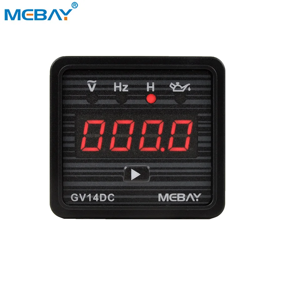 Mebay Digital Generator Multimeter Voltage Frequency Meter with Low Pressure Alarm GV14DC