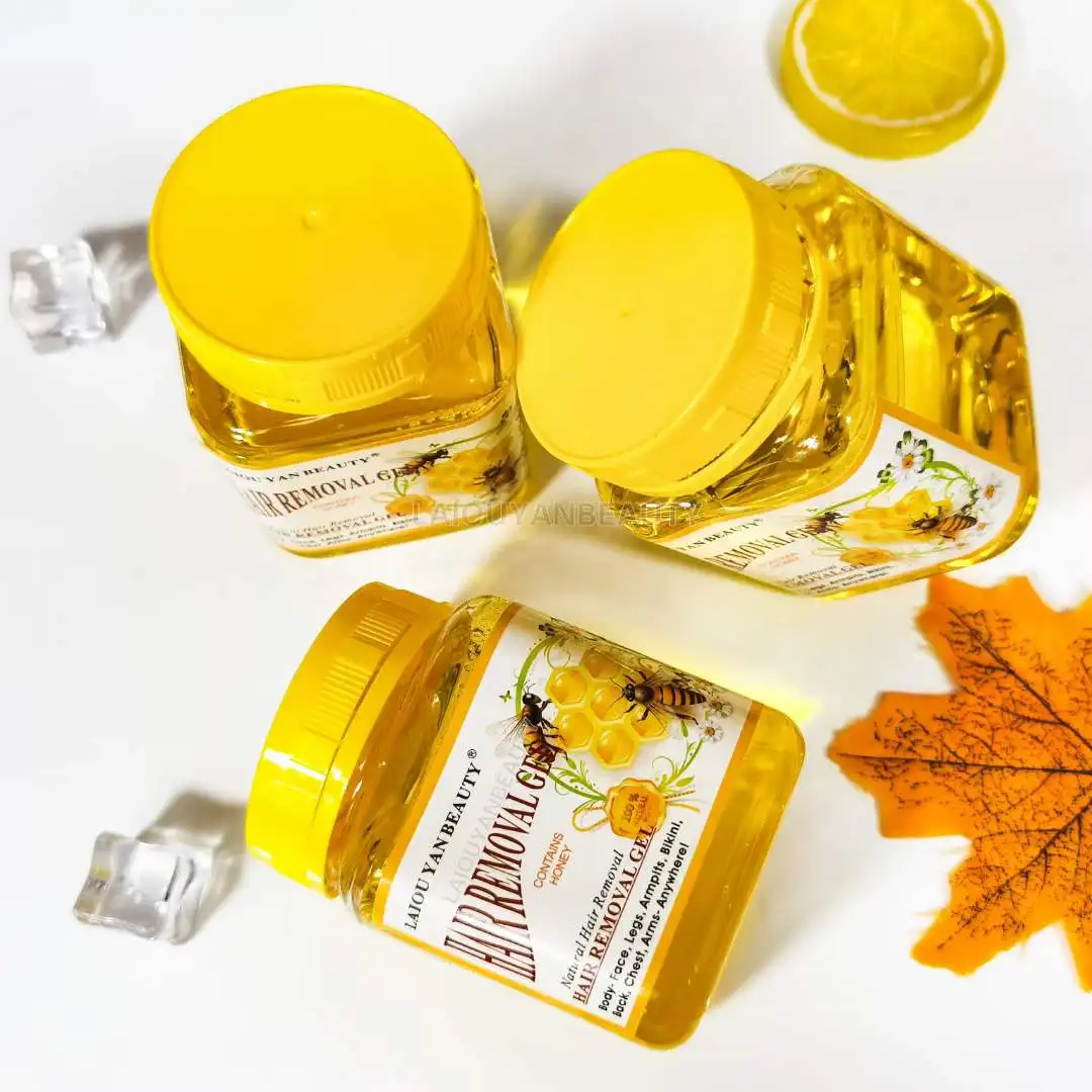 Private Label Warmer Quickly Removing Body Wax Gel Hair Removing 300g Natural Honey Depilatory Hair Wax