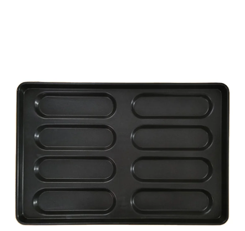 plate for hamburger and french fries Hot Sale Customized Size Cheap Price Nonstick Hot Dog Bun Bake Tray