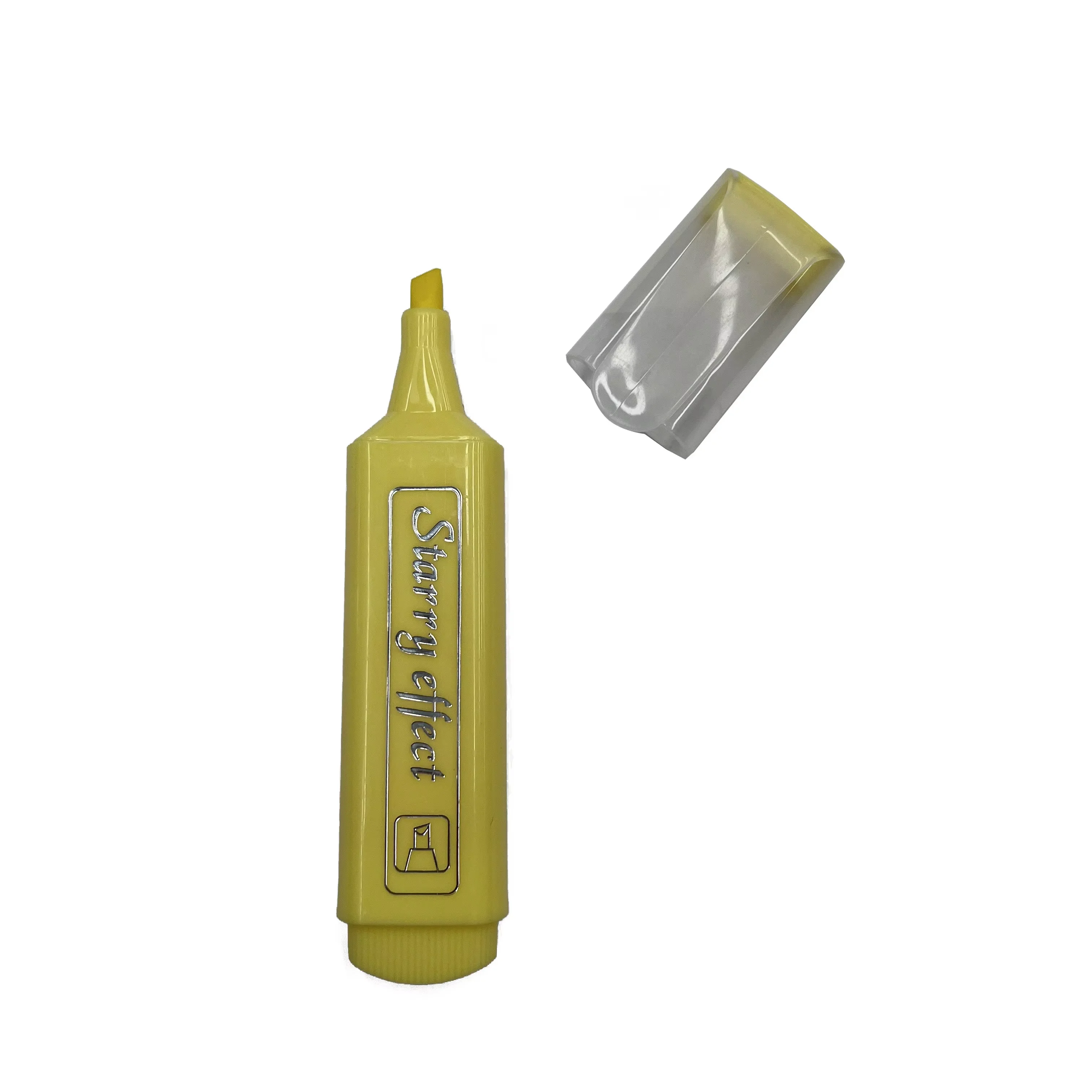OEM/ODM acceptable supplier pastel color pen normal size highlighter marker 48pcs display stand with transparent clip