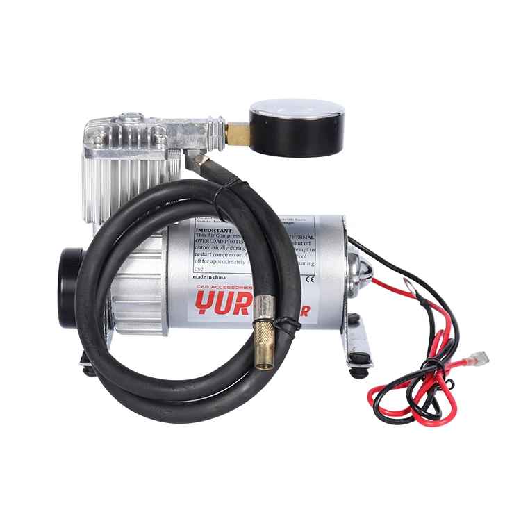 New Arrival Pneumatic DC 12V Twin Head Car Inflator Safe Use Air Pump Air Compressor for Air Horn