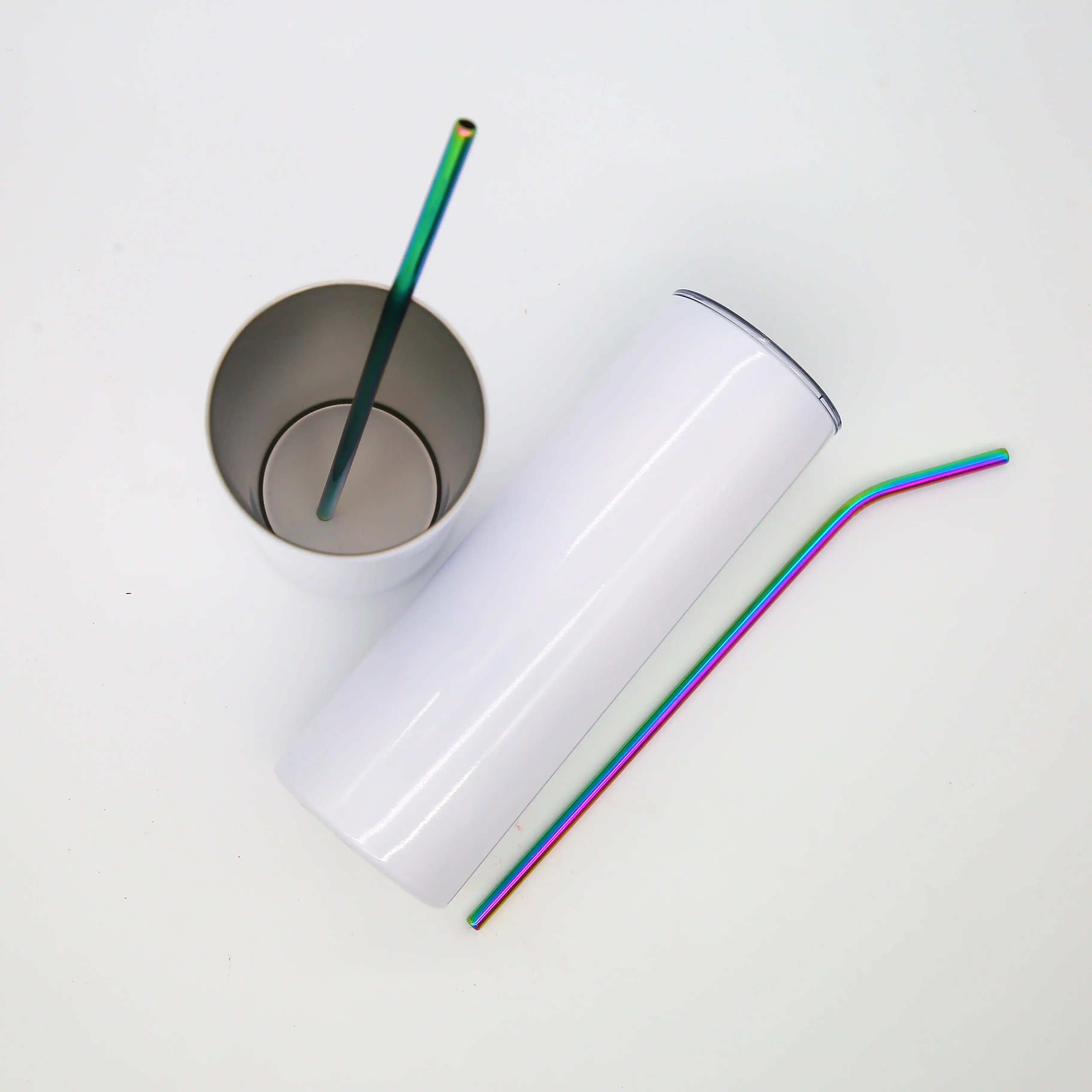 Wholesale USA warehouse custom heat Transfer Printing Tumbler 20 Oz Stainless Steel heat press Sublimation Tumbler