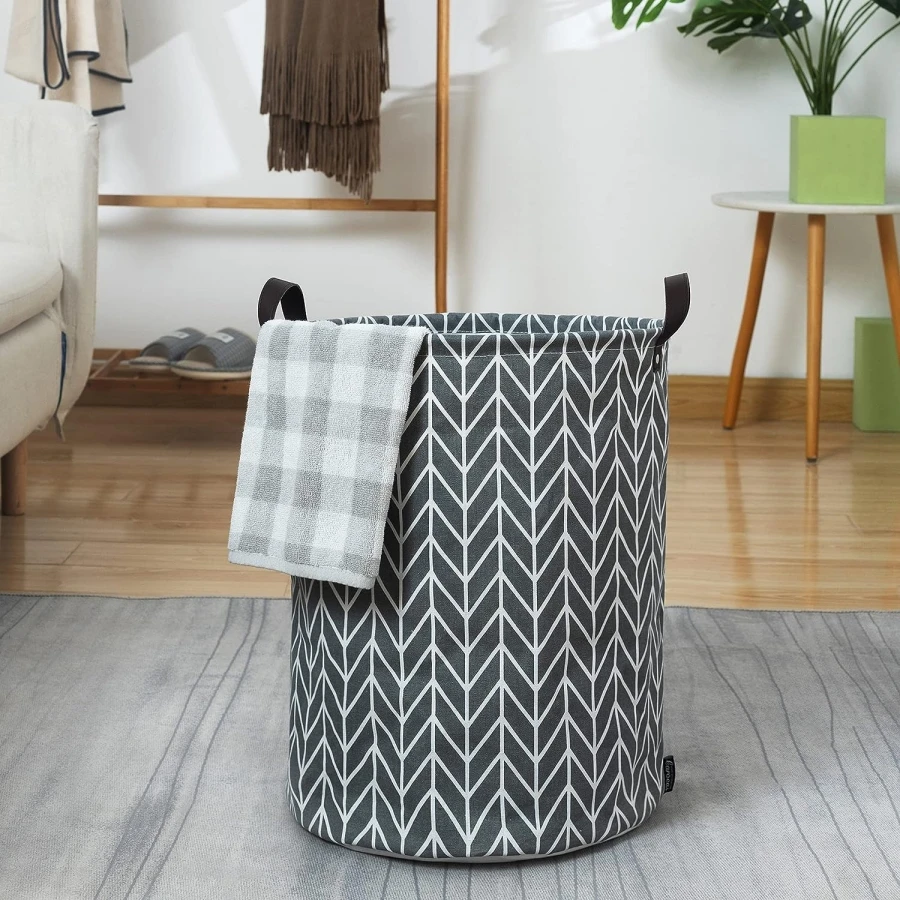 Small big  round woven clothes cotton rope toys storage baskets for toys kids boxes with handles