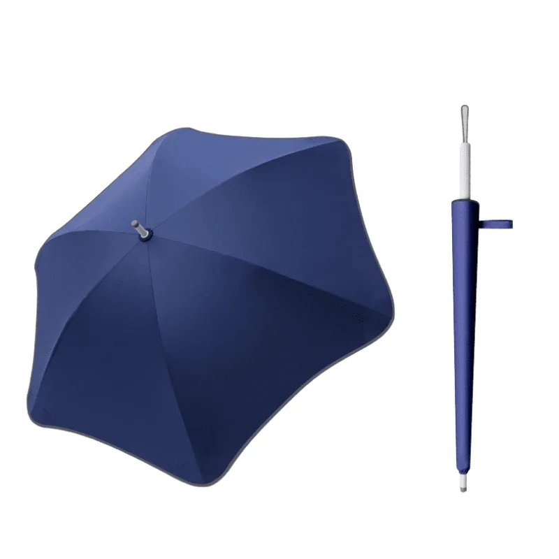 Fashion Safty Round Corner Straight Blunt Umbrella No Tips With UV Protection
