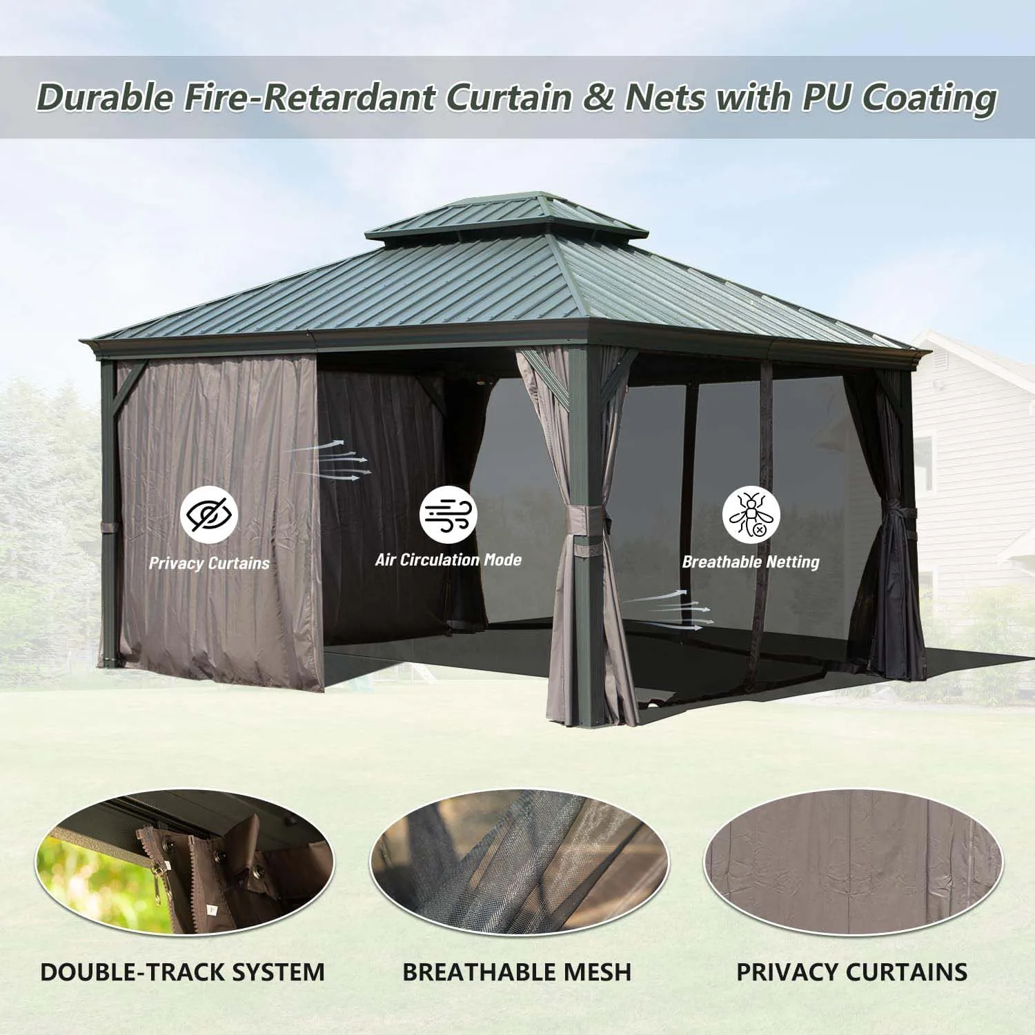High Quality Pergola Gazebo Outdoor Garden Gazebo With Mosquitoes Net