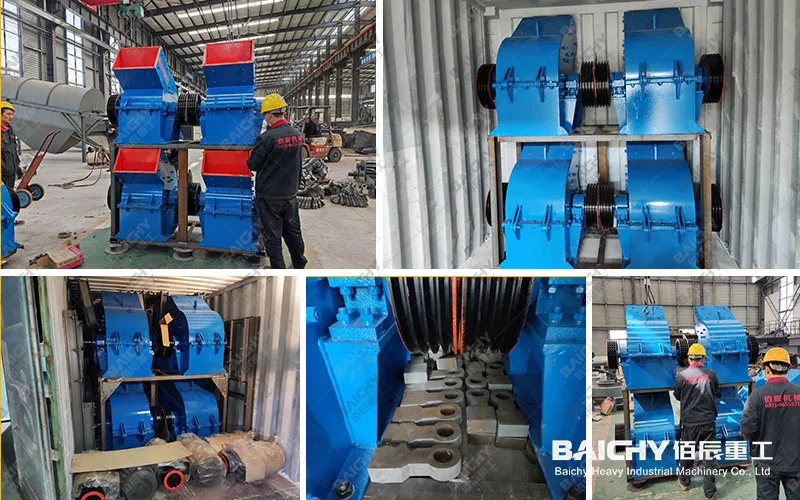 Mining 5-20Tph Small Hammer Crusher Machine Portable Hammer Mill Crusher Price Soil Concrete Stone Hammer Crusher For Sale