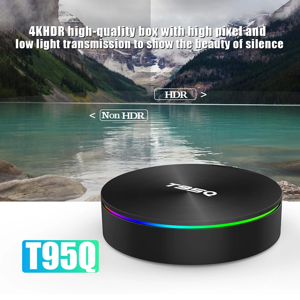 T95Q Android 8 1 smart tv box Dual Wifi 4k Amlogic S905X3 4G RAM 32G 64G ROM телеприставка