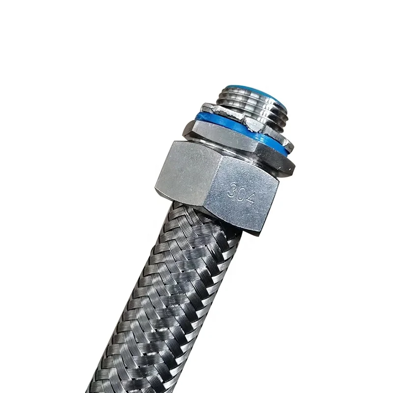 Hot Sale SS316 25MM M thread Flexible Conduit Adapter Connector Liquid Tight Flexible Pipe Connector