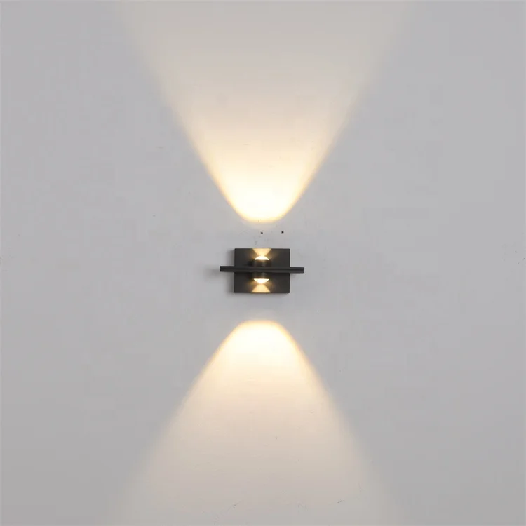 Wholesale 6W Black Finish Indoor Aluminum Up and Down LED Wall Light