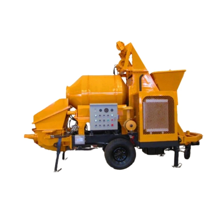 The oil tank volume of the concrete mixing trailer pump is 500 liters, and it has been used for a long time
