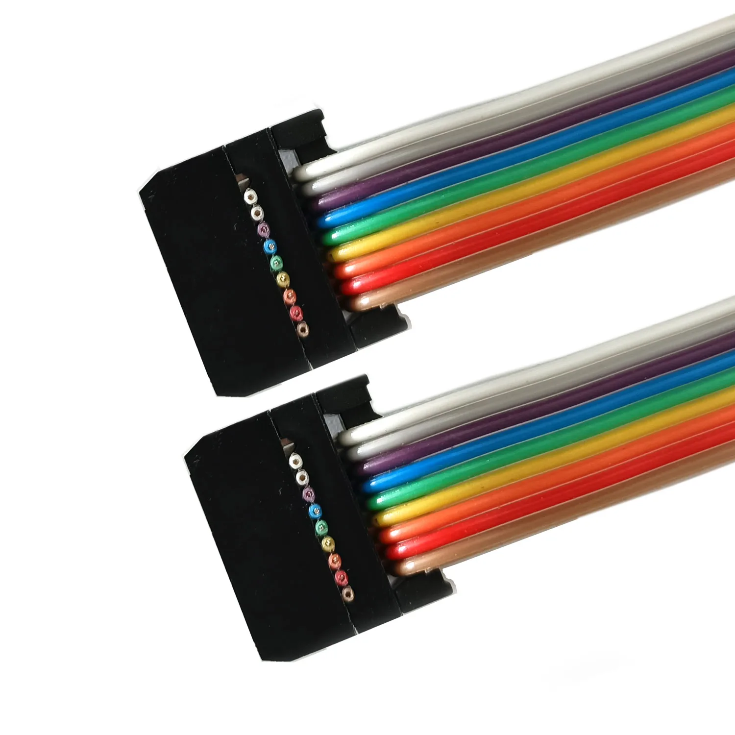 9pin D-sub TO 10p Flat Ribbon Cable with IDC 10P Pin Header 2*5P DB9 Crimping Extender for 10 Pin Header