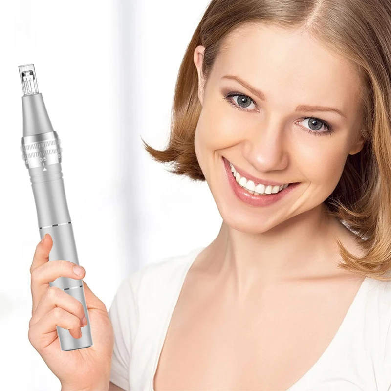 Built-in Battery Micro-Needling Aluminum Alloy Material electrical Derma Pen Machine For Skin Care Beauty