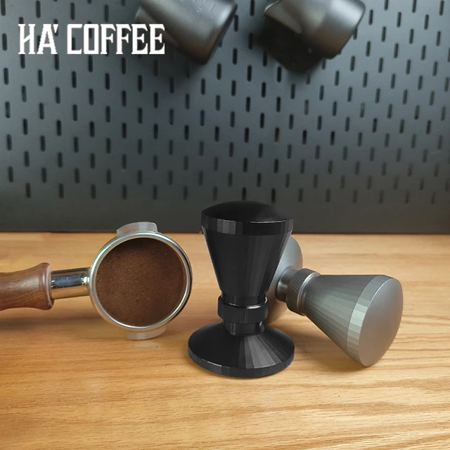 Barista Tools Elastic Stainless Steel Coffee Tamper Calibrated Espresso Coffee Distributor Coffee Accessories Spring Load Tamper