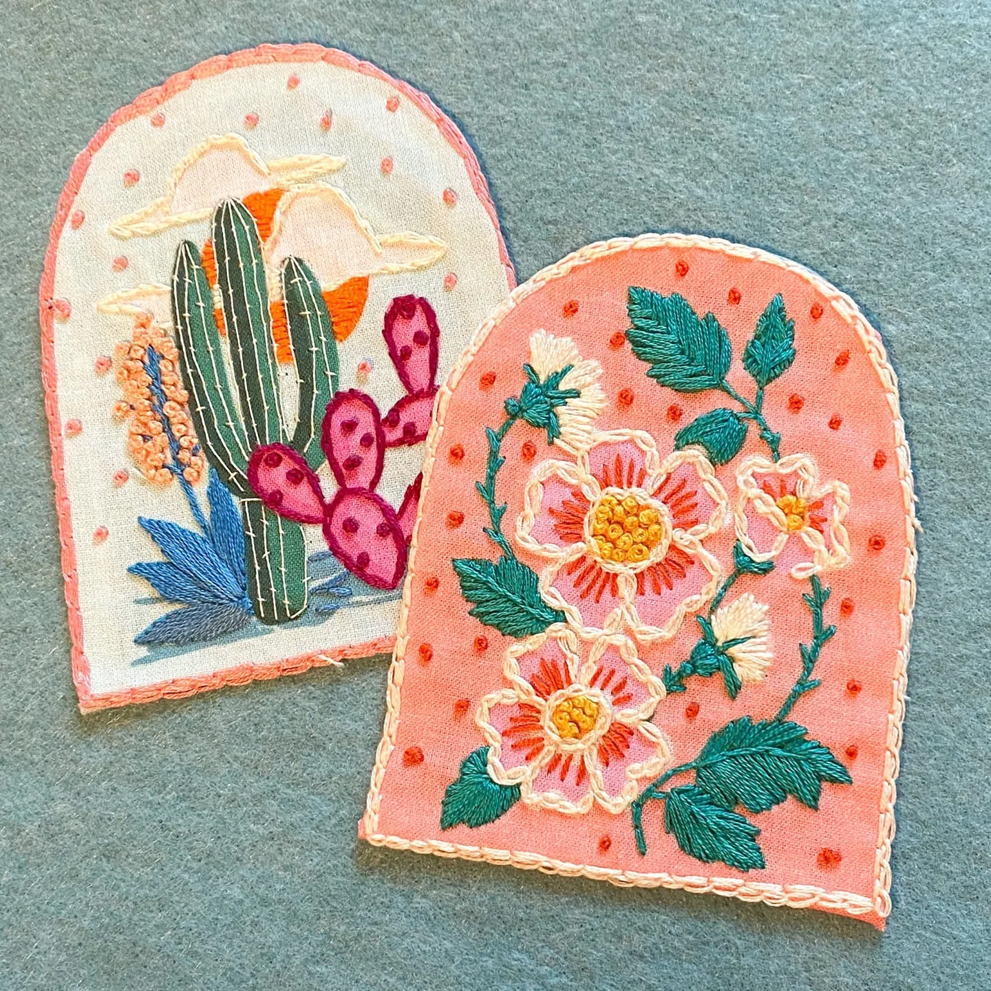 Аппликация и нашивка для бусин ручной работы с цветочным дизайном