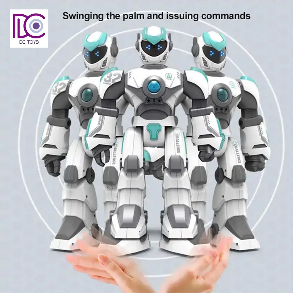 DC Early Education Smart Voice Gesture Control Induction Children Programming RC Robot Model Toys
