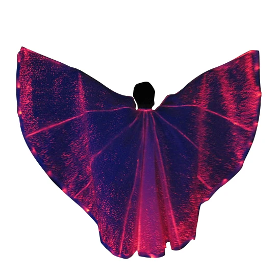Butterfly Costume Fairy Smart Light up Rainbow Belly Dance Isis LED Fiber Optic Angel Wings