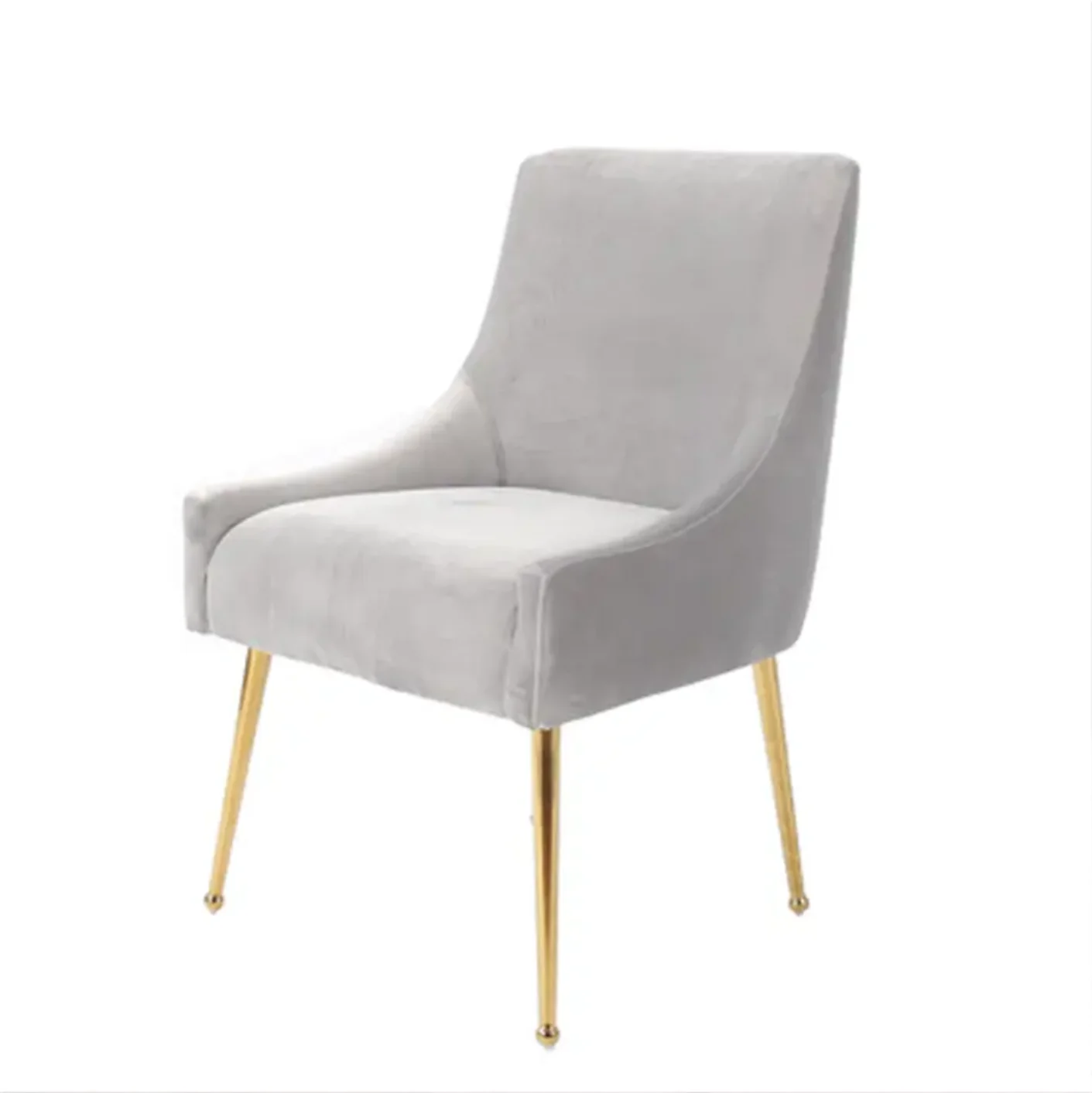 Luxury Wholesale Pink Green Velvet Golden Legs Dressing Room Dining Chairs