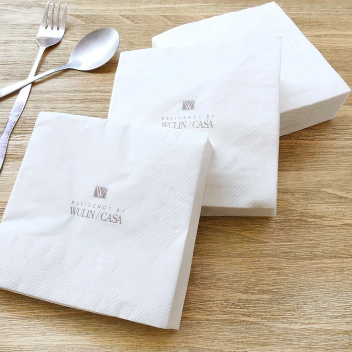 China Supplier Custom Logo Serving Floral Paper Napkin