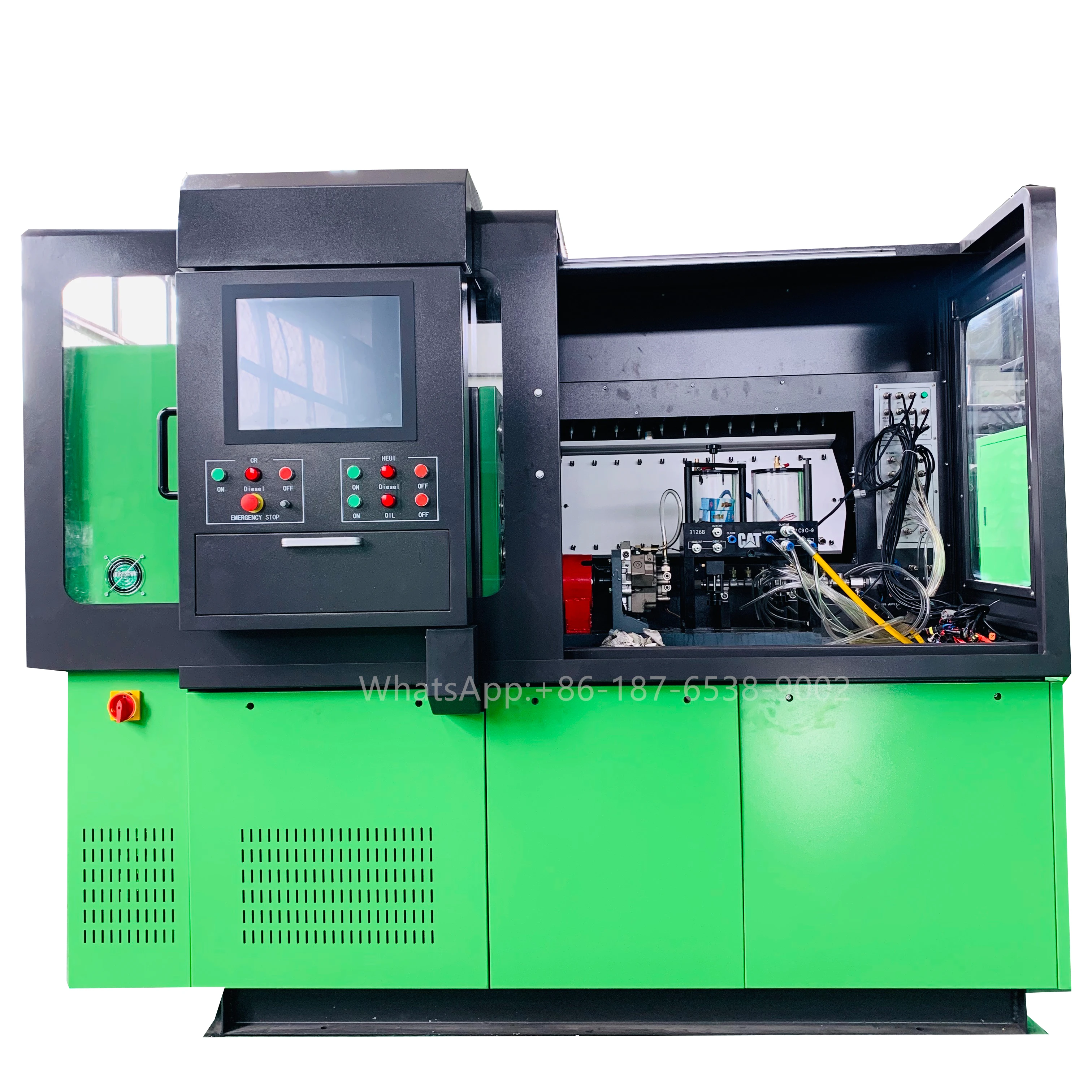 NTS815A complete diesel fuel common rail test bench diesel injection pump EUI EUP cambox HEUI CAT320D CAT C7 C9 testing QR code