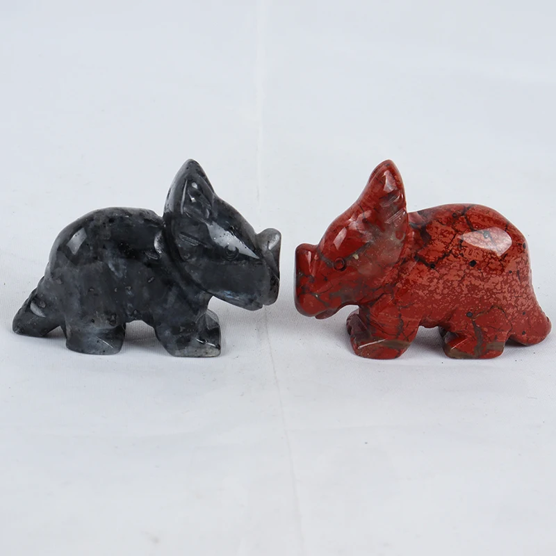 2 Inch Wholesale Healing Gemstone High Quality Crystal Animal Crystal Dinosaur Figurine For Gift hand carved  Dinosaur Craft