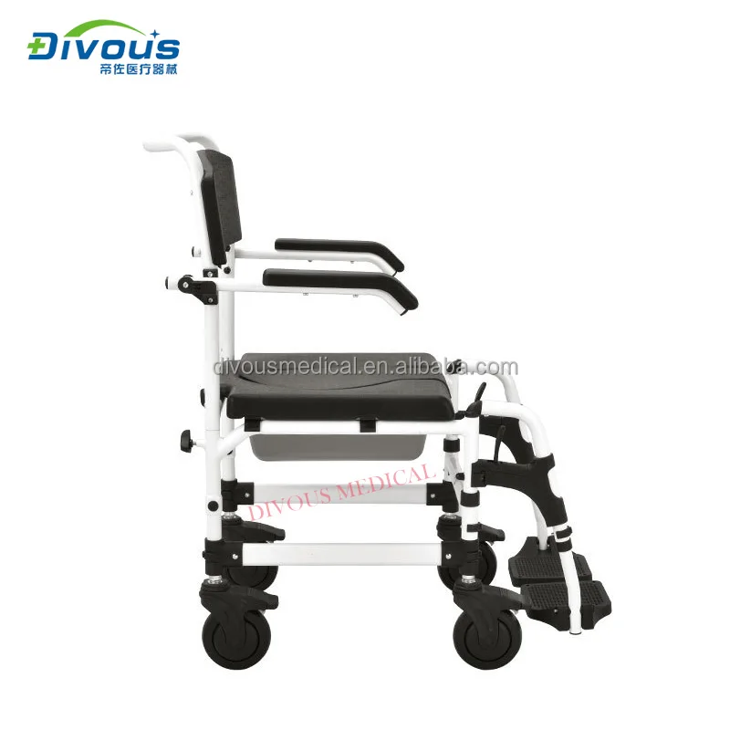 New Multi-function Lightweight Foldable Manual Wheelchair With Toilet Shower Chair For Disabled Home Care