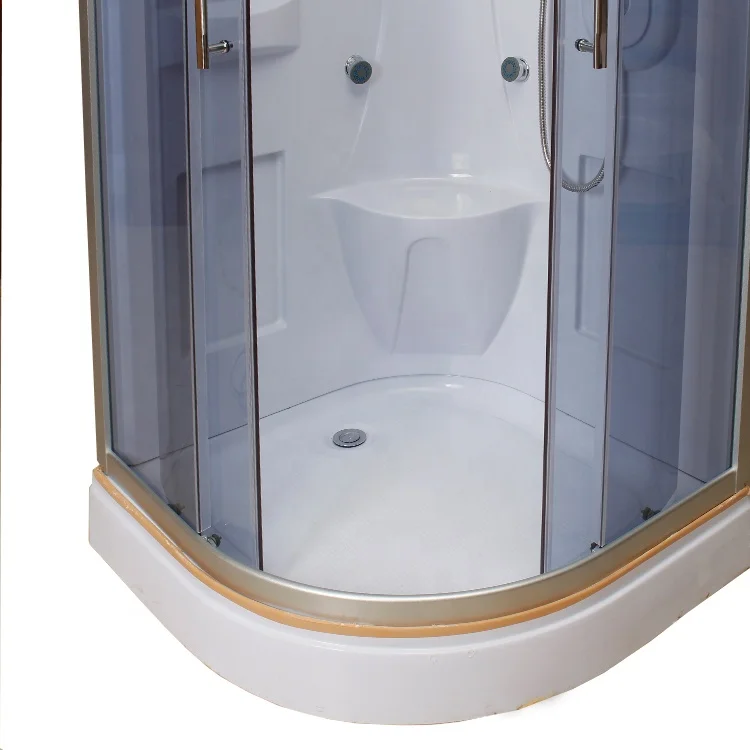Portable RV shower room one piece ABS back wall shower cabin