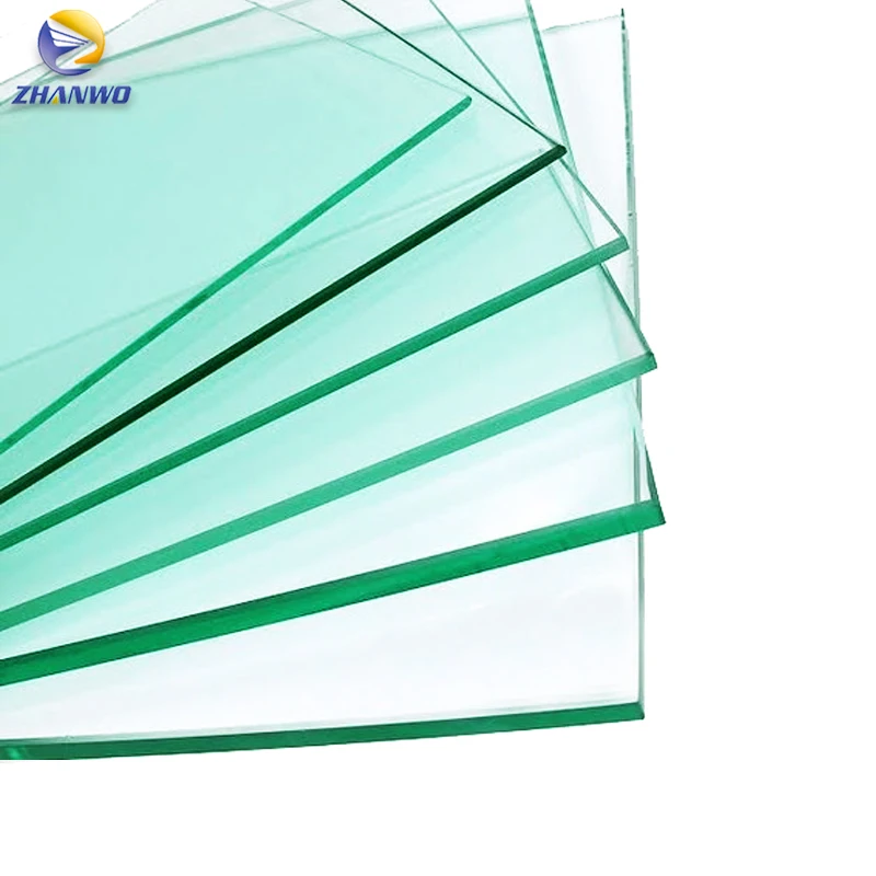 clear flat tempered glass panels for curtain wall