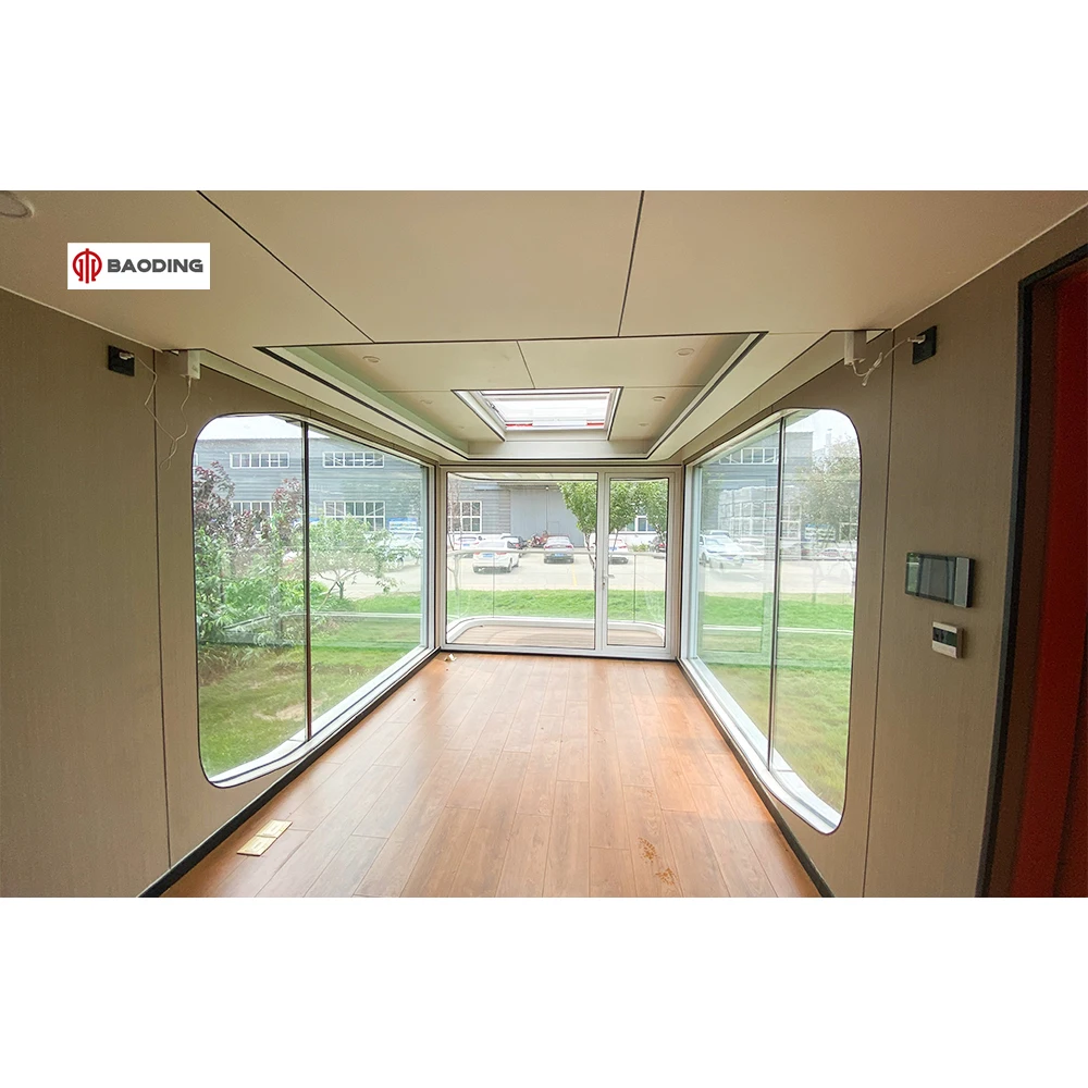 20ft 40ft trade modular luxury prefab steel smart tiny space capsule home prefabricated capsule room hotel capsule house hotel