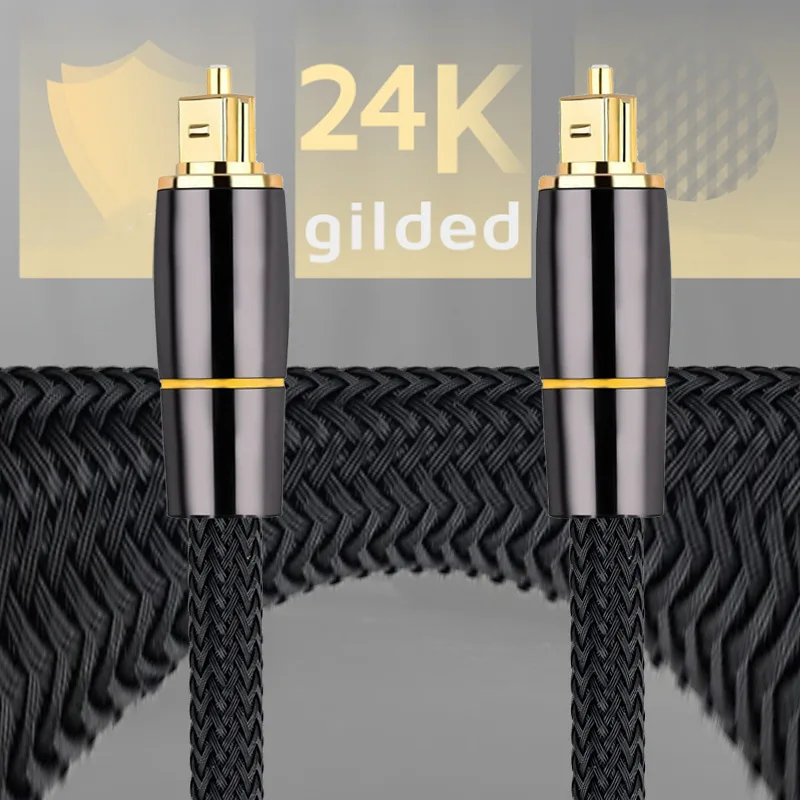 hot sale Optical fiber audio cable side to side digital audio cable SPDIF power amplifier TV speaker connection cable