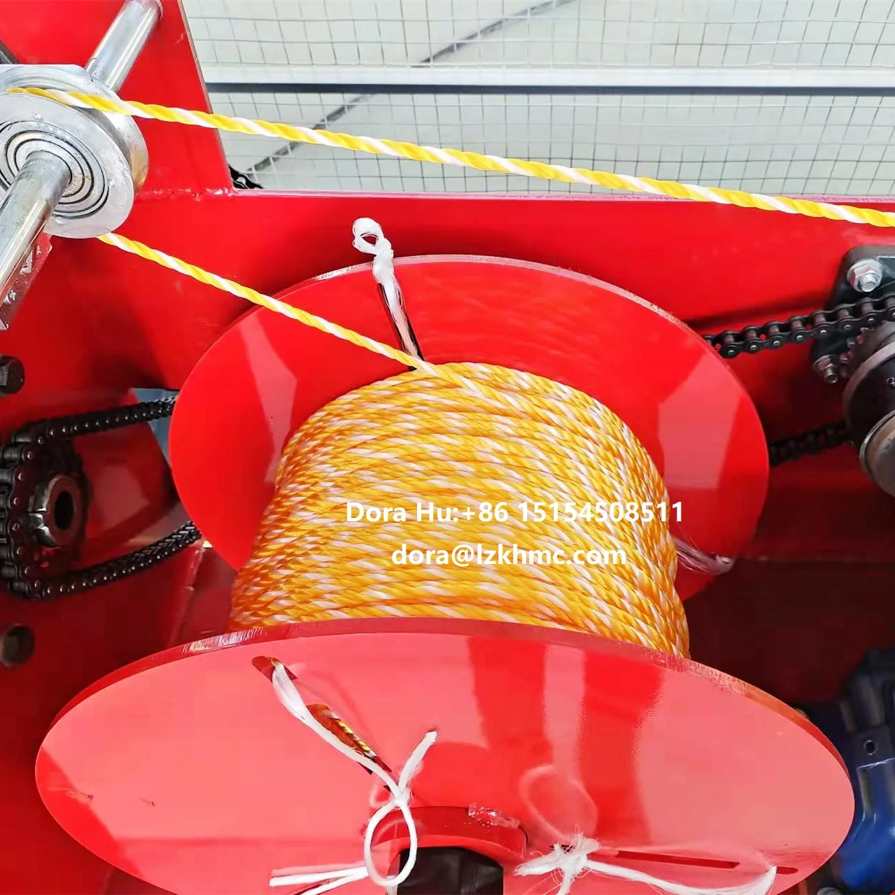 High quality high output twisted PP PE plastic rope making machine 3-strand rope twisting making machine