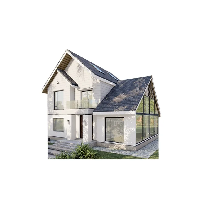China manufacturer prefabricated wood frame houses british style classic building village for living house