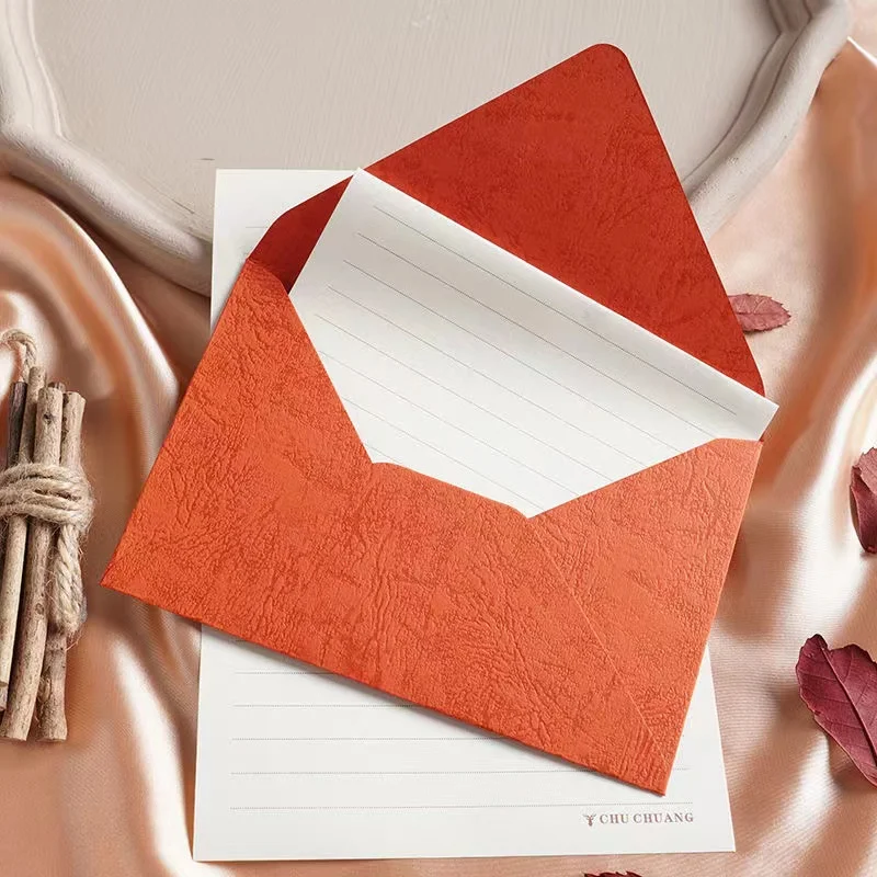 Texture Solid Color Invitation Envelopes For Wedding, Graduation, Baby Shower, Greeting Card Multi-size To Choose