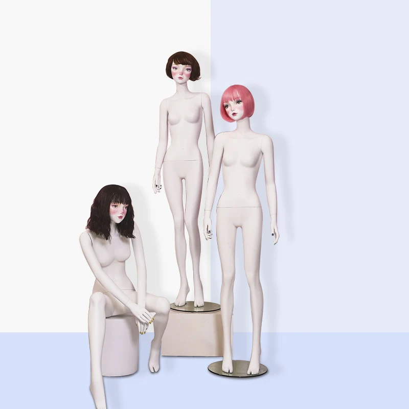 Full body female  dress form mannequin makeup mannequin from Zihe mannequin