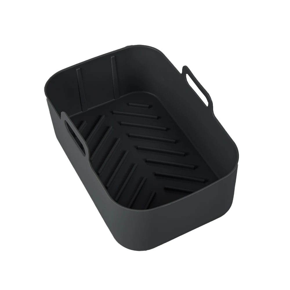 Smartpan No Stick Customization Reusable Thick Rectangle Air Fryer Silicone Pot Liners For Ninjas Dual Air Fryer