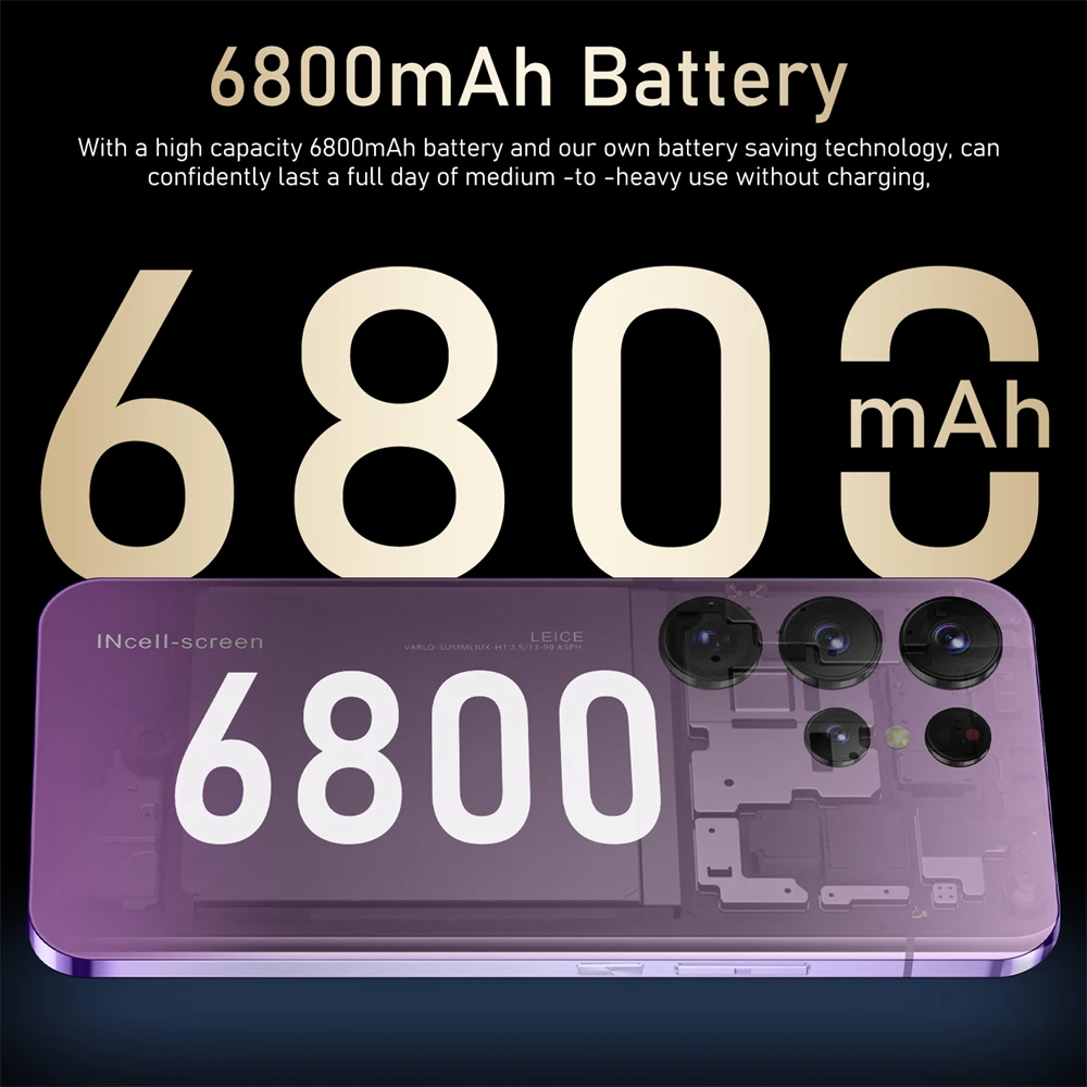 Hot Selling S23+ ULTRA Original 16gb+512gb 48MP+100MP Fingerprint Unlock 7300mAh Android 12.0 Cell Phone Smart Mobile Phone