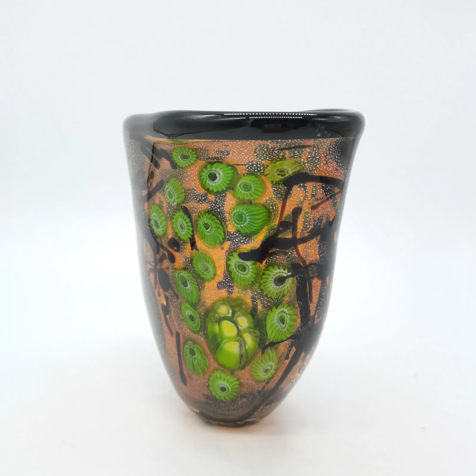 Hand Made Murano Glass Dome Vases for Flowers Home Decor