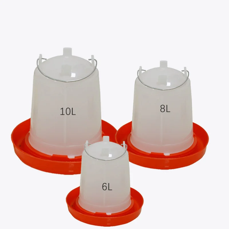 2024 hot Automatic chickens feeder poultry plastic chicken drinker for farm trough waterer drinker feeder chicken water bowl