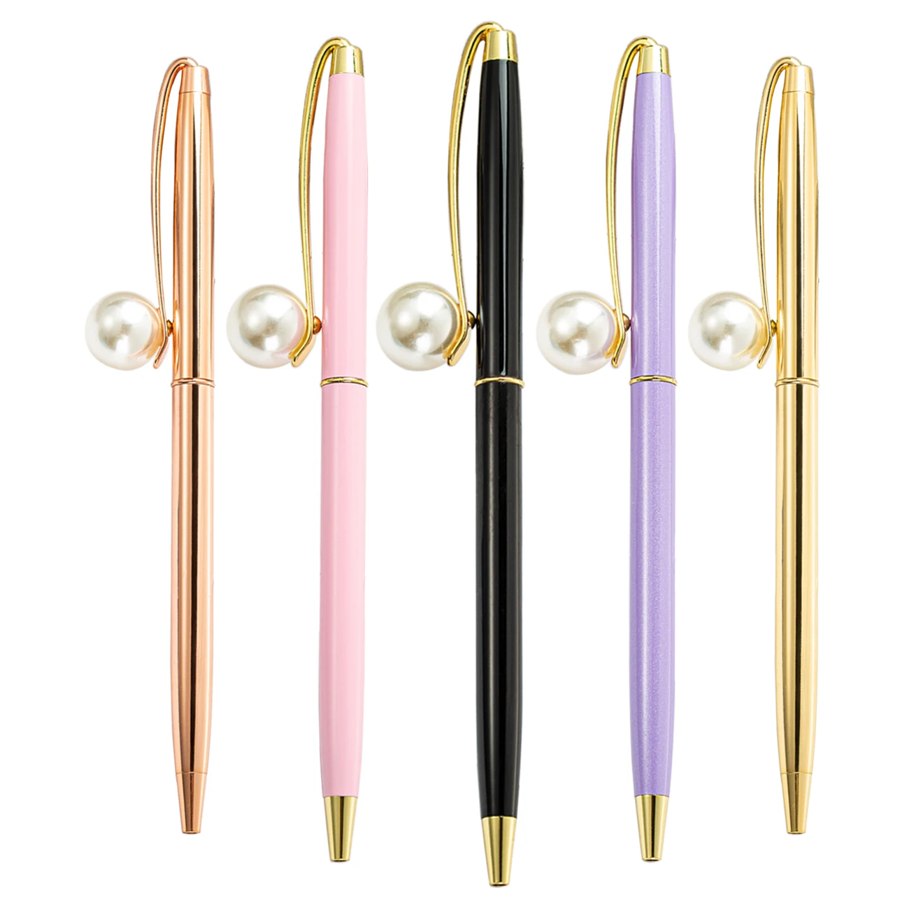 New Luxury Pearl Metal Ball Point Pen Advertising Pen Customized Gift Pens