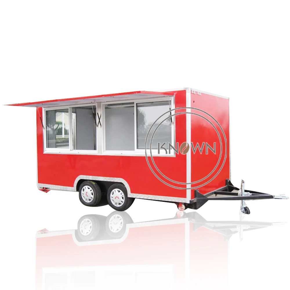 Customized Mobile Food Trailer USA Standard Hot Dog Cart with DOT VIN Fast Ice Cream Vending Truck