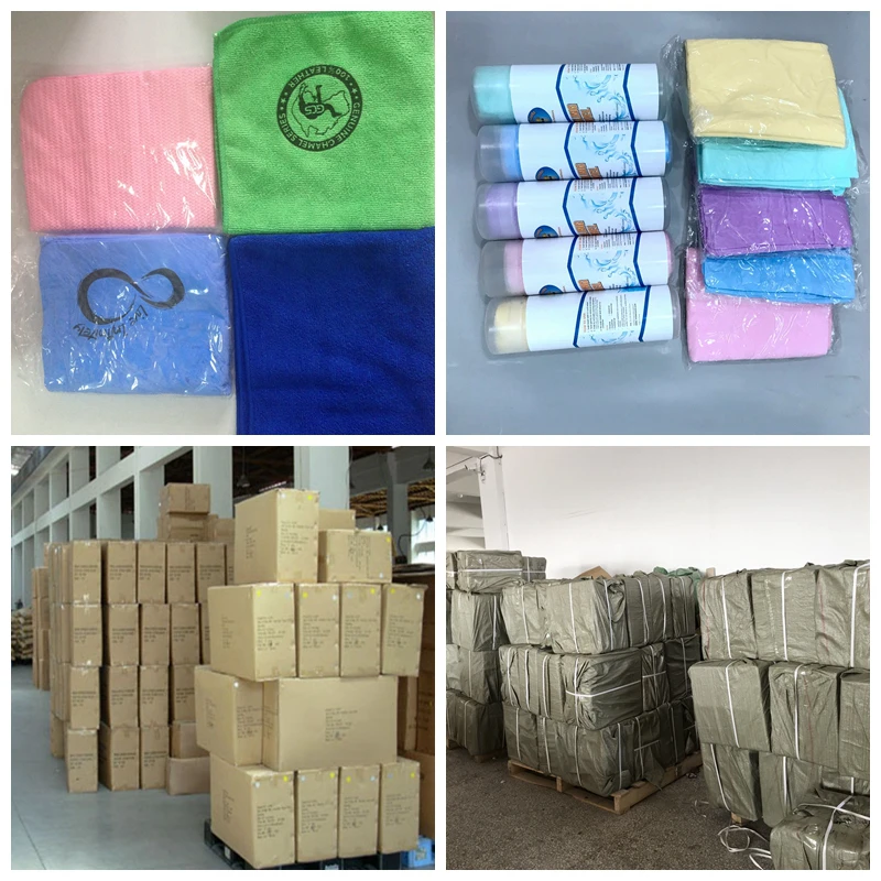 PVA Chamois car wash cloth cleaning towel stock