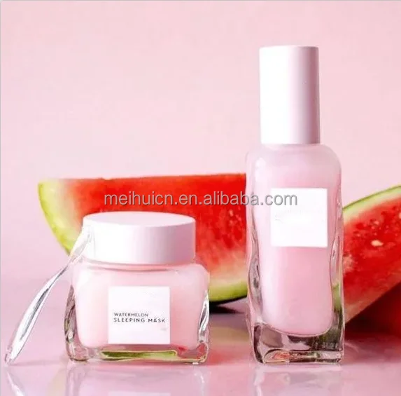 Private Label Vegan Moisturizing Overnight Jelly Face Mask Hyaluronic Acid Pore Minimizer Firming Watermelon Sleeping Mask