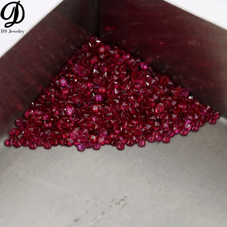 Wholesale Loose Stones Round Natural Ruby Round Cut Small Size Ruby Gemstones For Jewelry Making Shop Now from Supplier