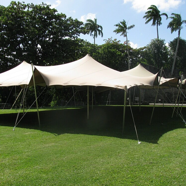 waterproof strong stretch fabric with pvc coated ues for tent/awning/camp/outdoor wedding/meetings