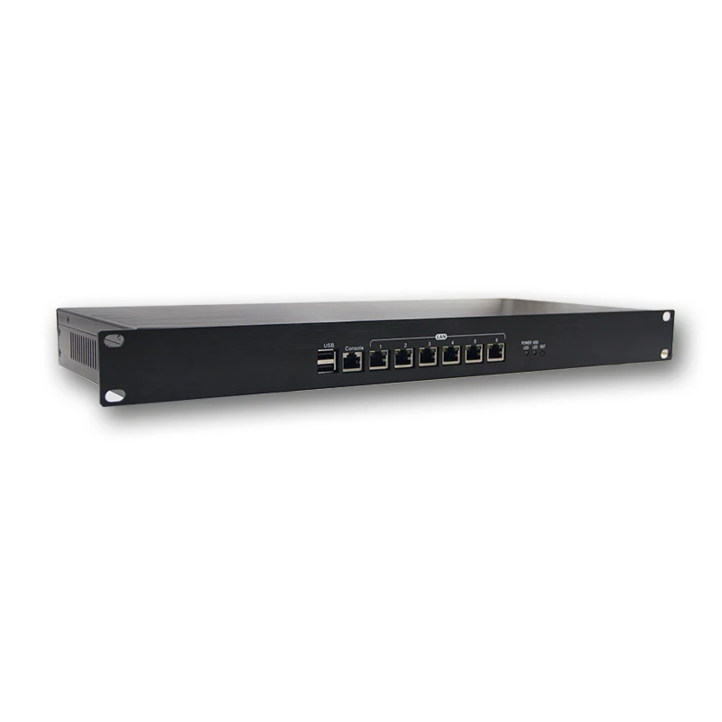 19 дюймов 1U стоечный J1900 pfsense сетевой компьютер с четырехъядерным процессором 6 lan