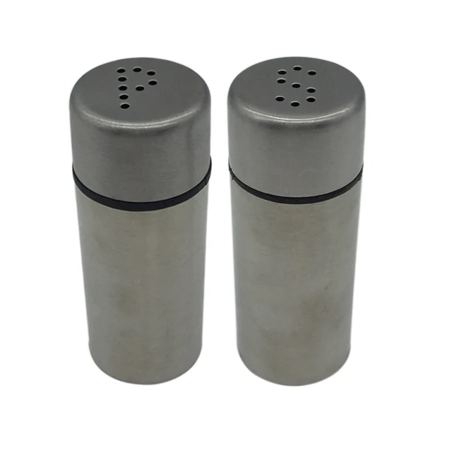 Stainless Steel Sugar/Spice Shaker Seasoning Cans  Salt and Pepper Shakers  Dry Herb Spice Condiment Dispenser