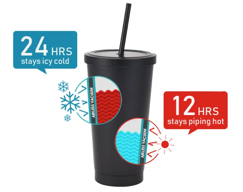 
Large coffee gift mug colour changing frosted beer mug insulated stainless steel wine tumbler double wall travel mugs 