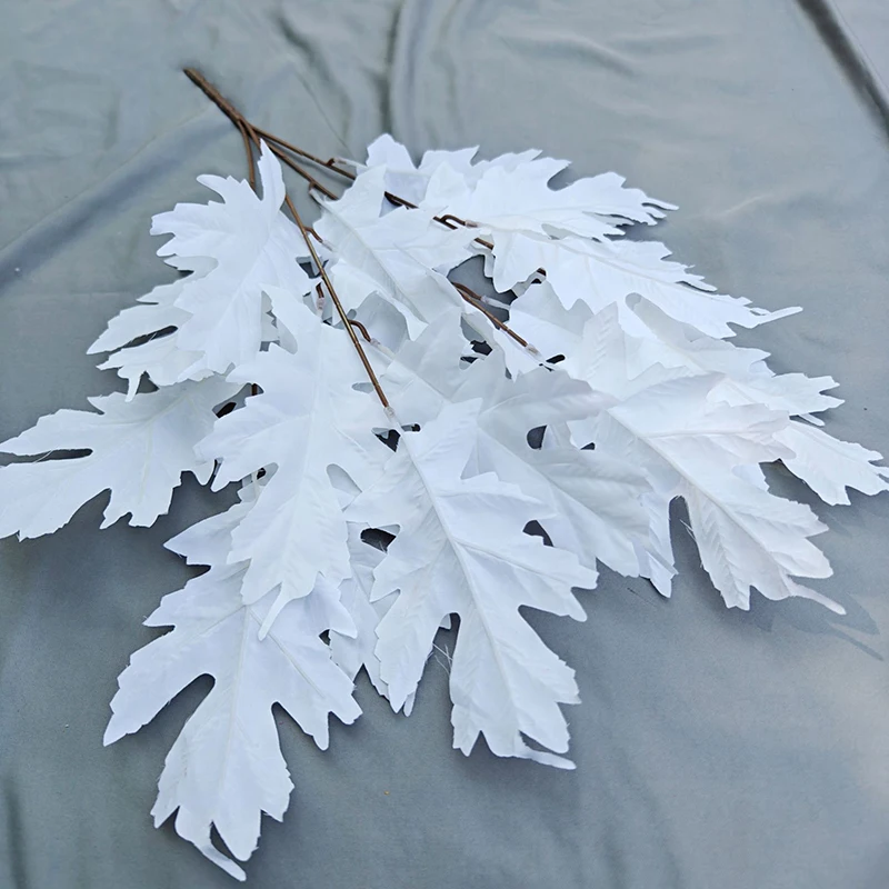 Artificial wall decoration plastic leaf bundle home and office decor simulation tropical leaves greenery artificial leaves bunch