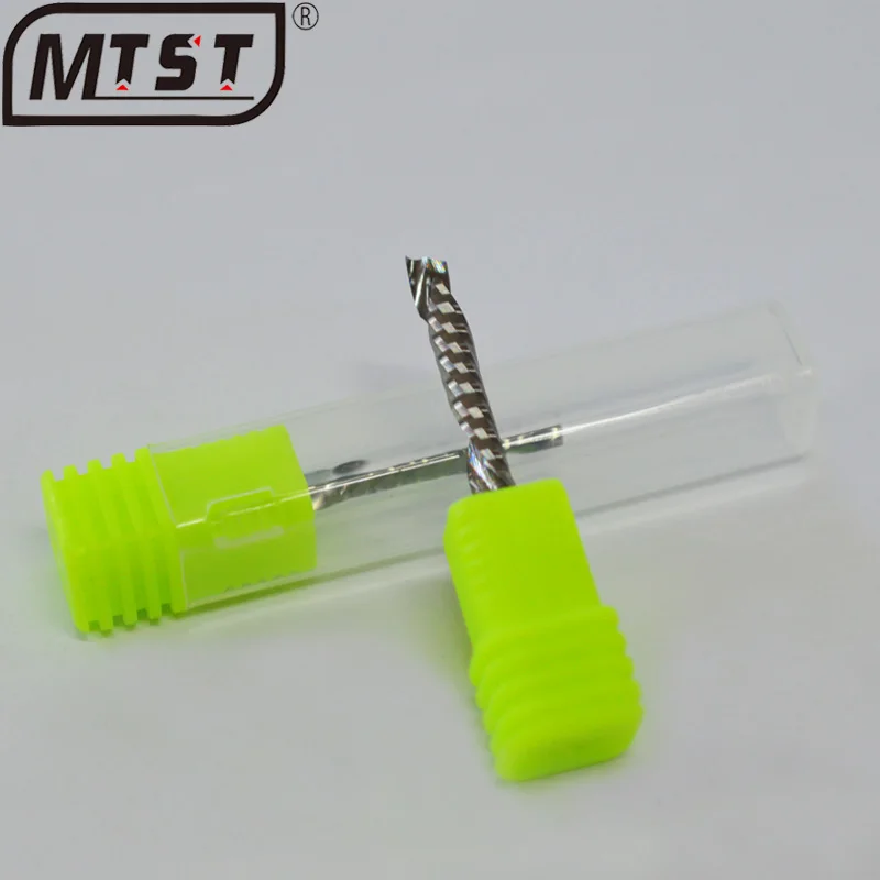 3.175mm Single edge composite milling cutter for solid wood density plywood woodworking carving machine tool