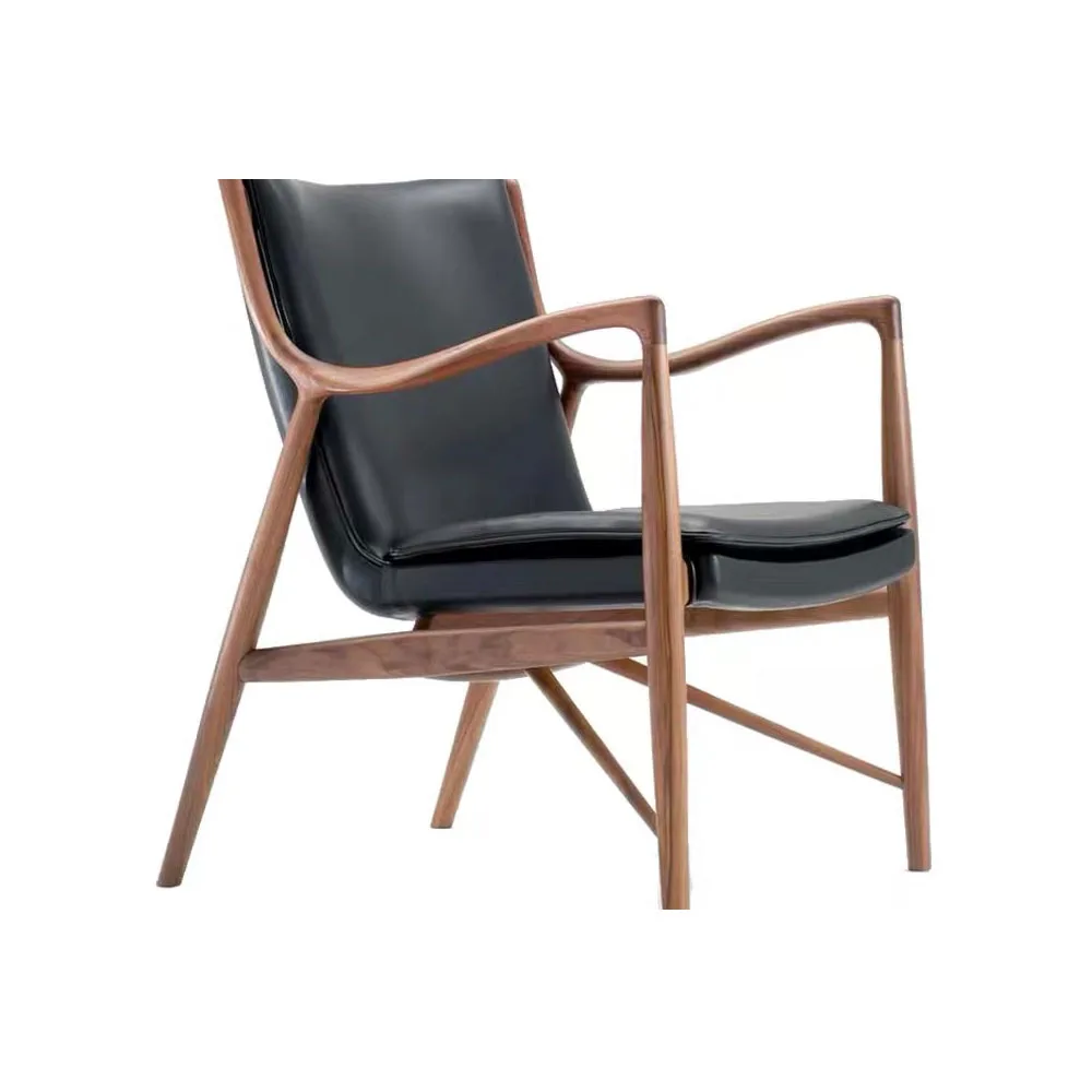 Лидер продаж, заводская цена, черный кожаный обеденный круглый стол и стул, набор деревянной мебели для отеля, ресторана